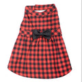 Red and black buffalo check Dog Dress
