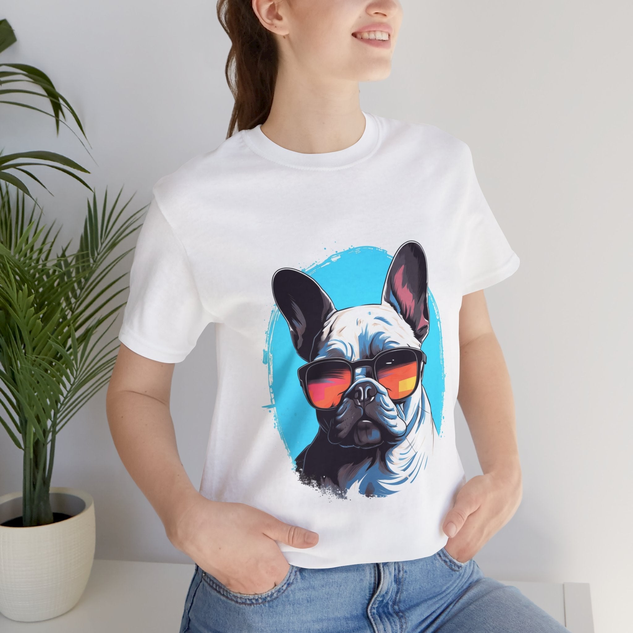 Frenchie Bulldog Too Cool Tee Shirt